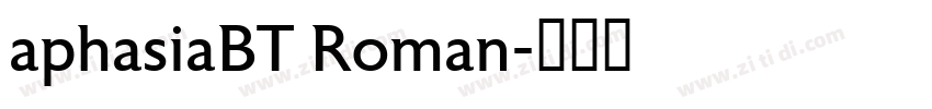 aphasiaBT Roman字体转换
